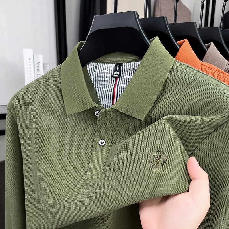 Polo à manches longues pour ho - Men'S Fashion Polo Shirt avis et prix