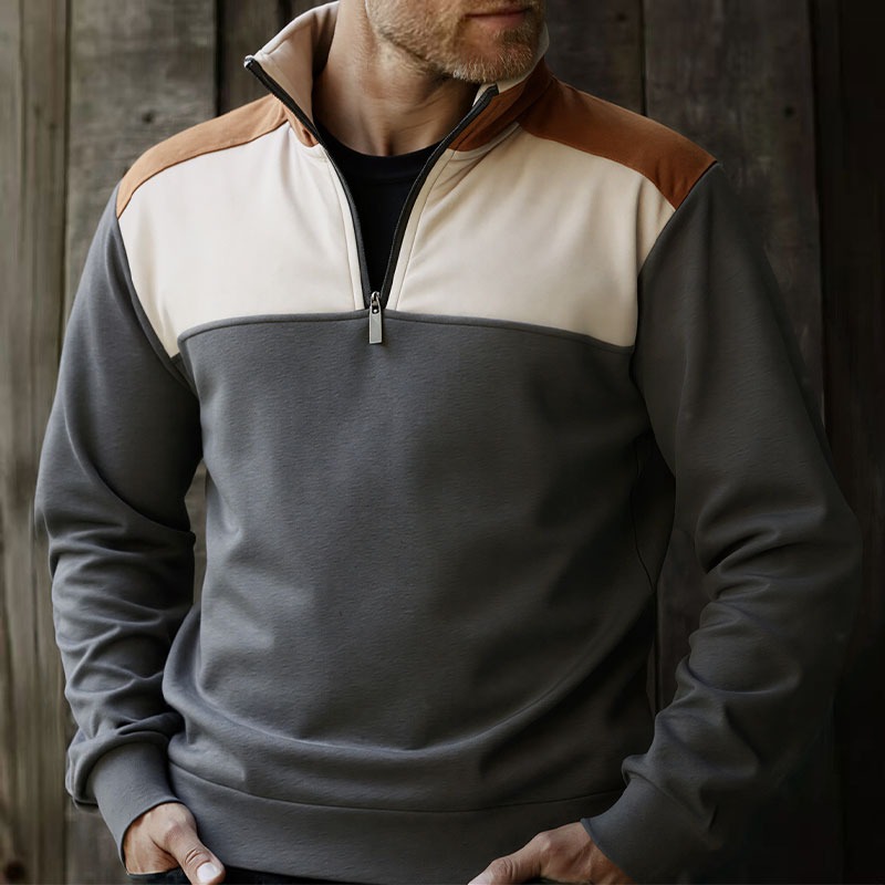 UETEEY hommes quart de fermetu - Mens Fashion Quarter Zip avis et prix