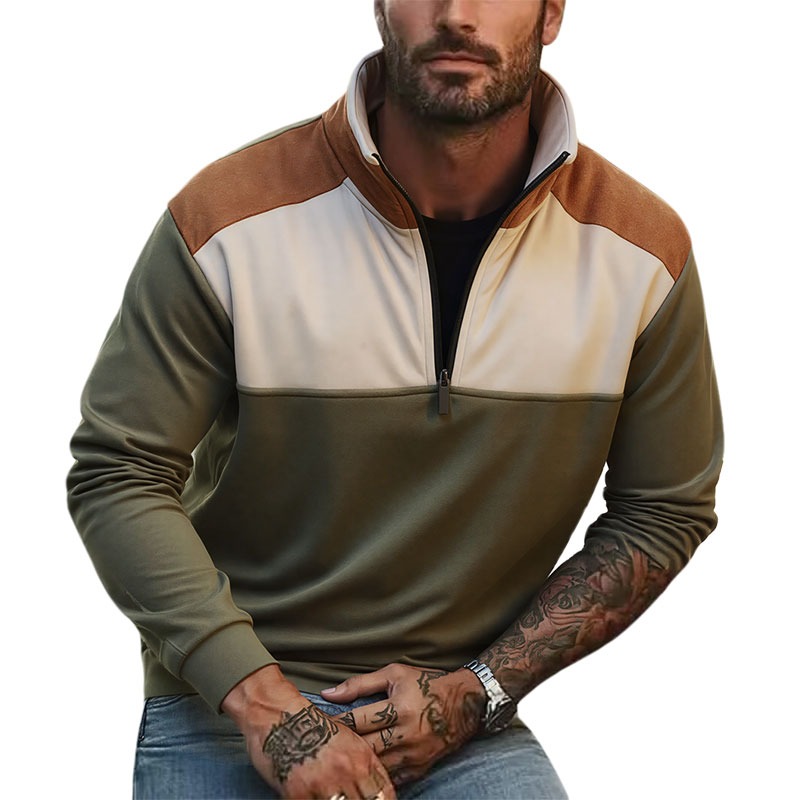 UETEEY hommes quart de fermetu - Mens Fashion Quarter Zip avis et prix