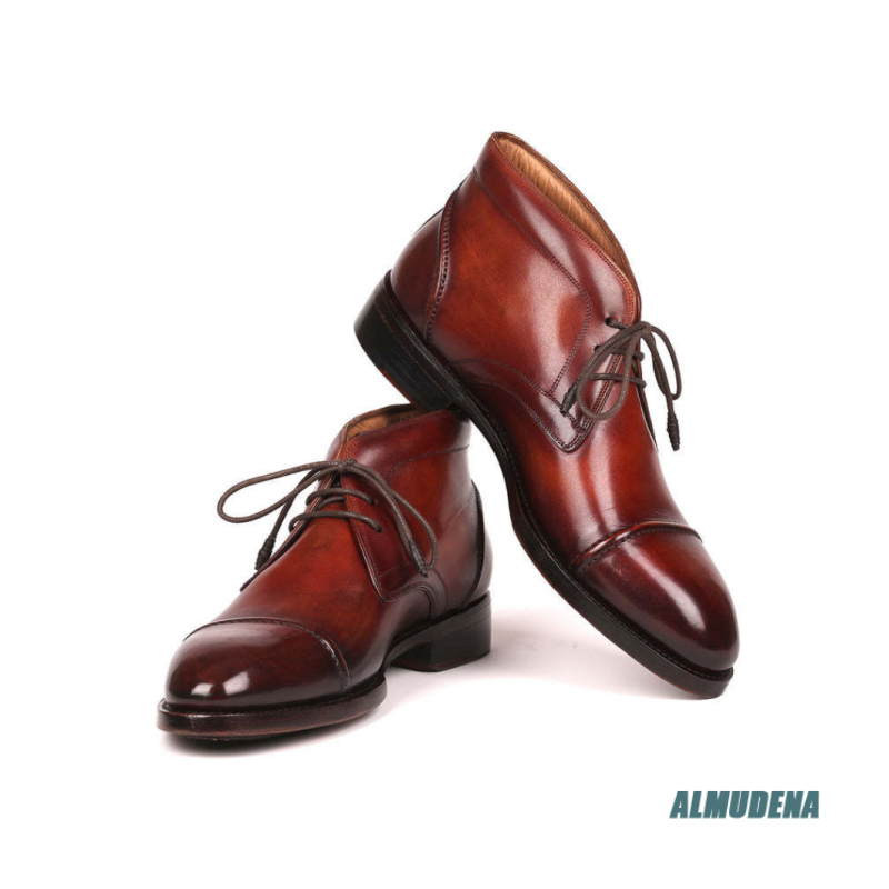 Bottes Chukka en cuir poli dég - Men'S Fashion Formal avis et prix