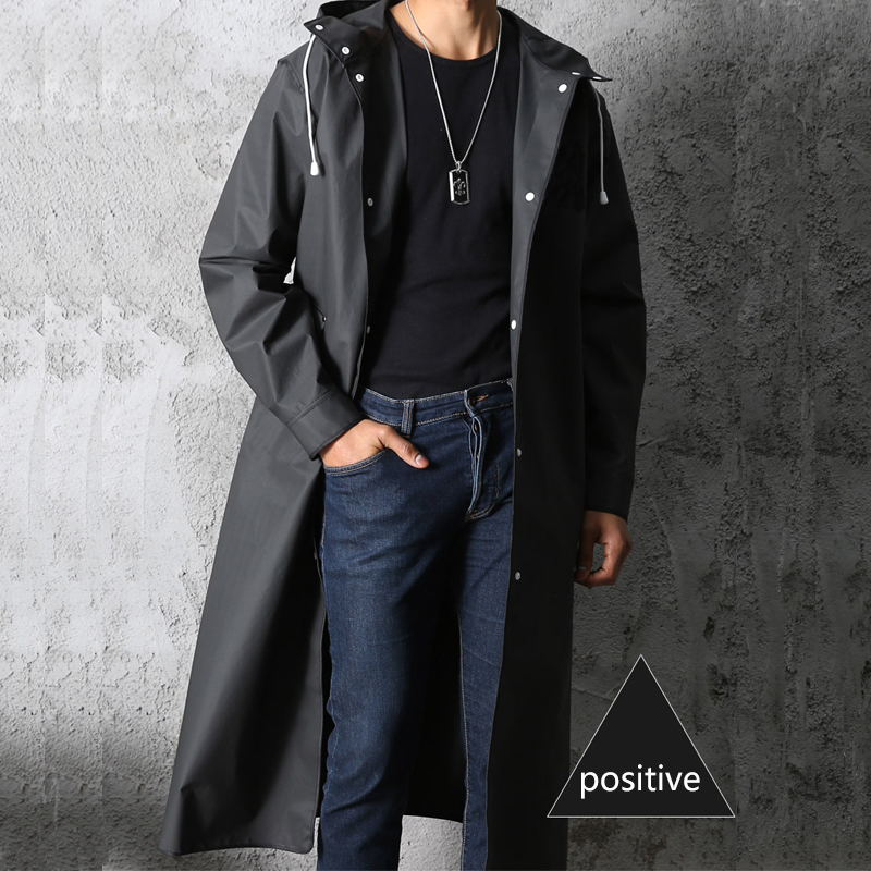 Noir mode adulte imperméable L - Mens Fashion Poncho avis et prix