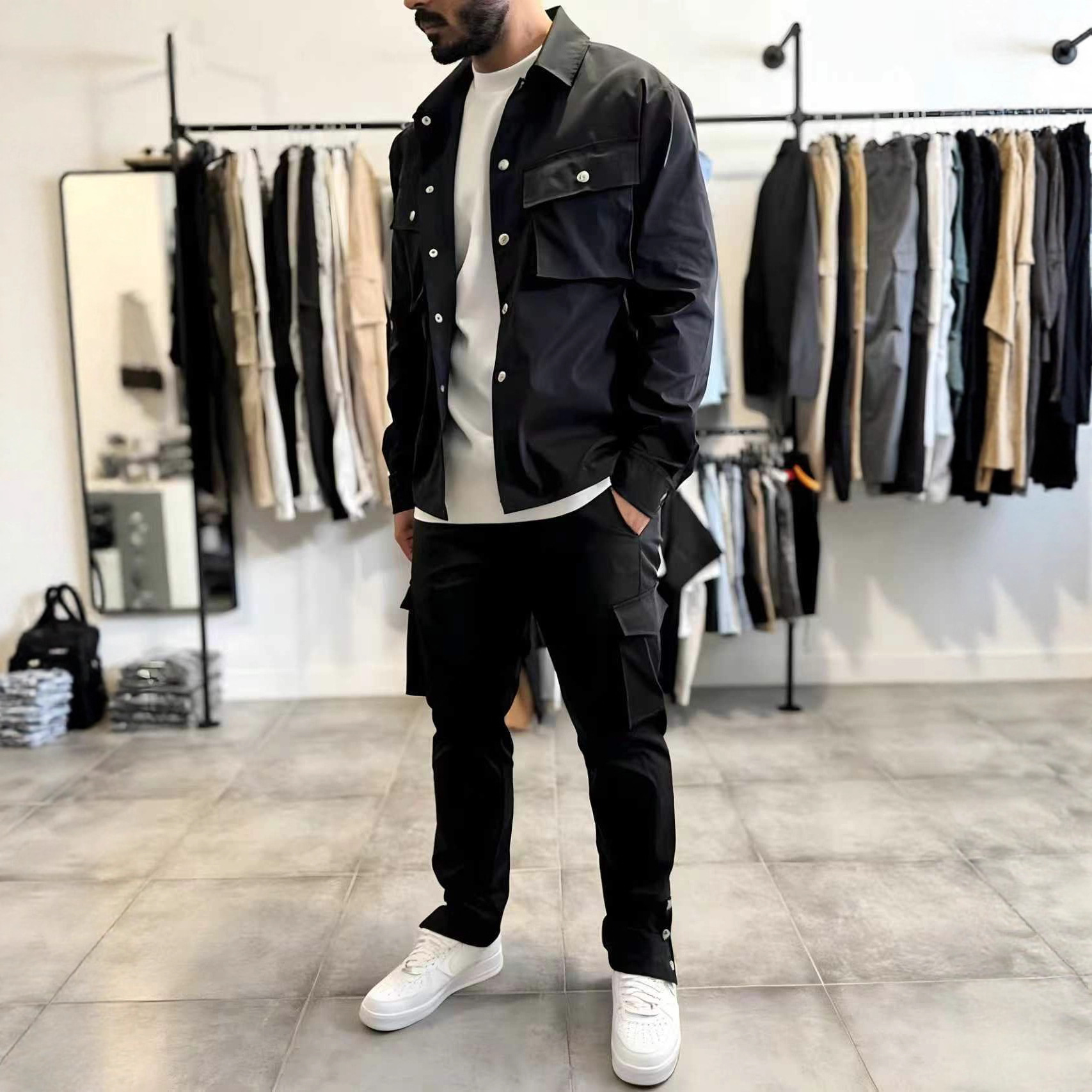 Ensemble veste et pantalon pou - Jacket Mens Fashion avis et prix