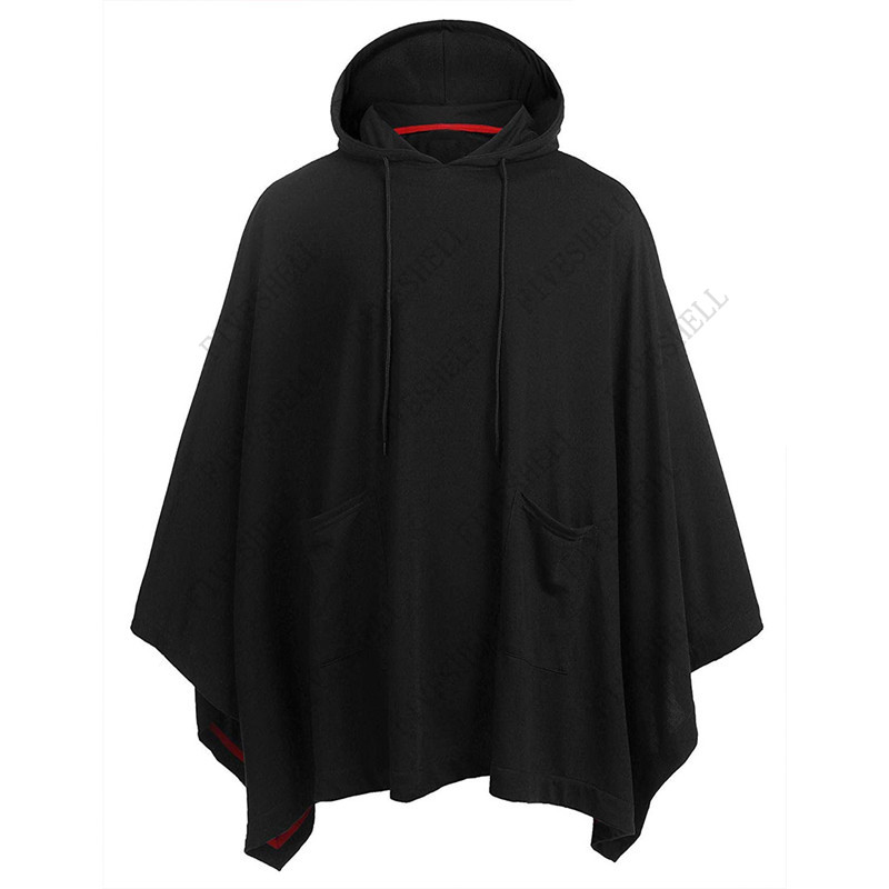 Poncho à capuche décontracté u - Mens Fashion Poncho avis et prix