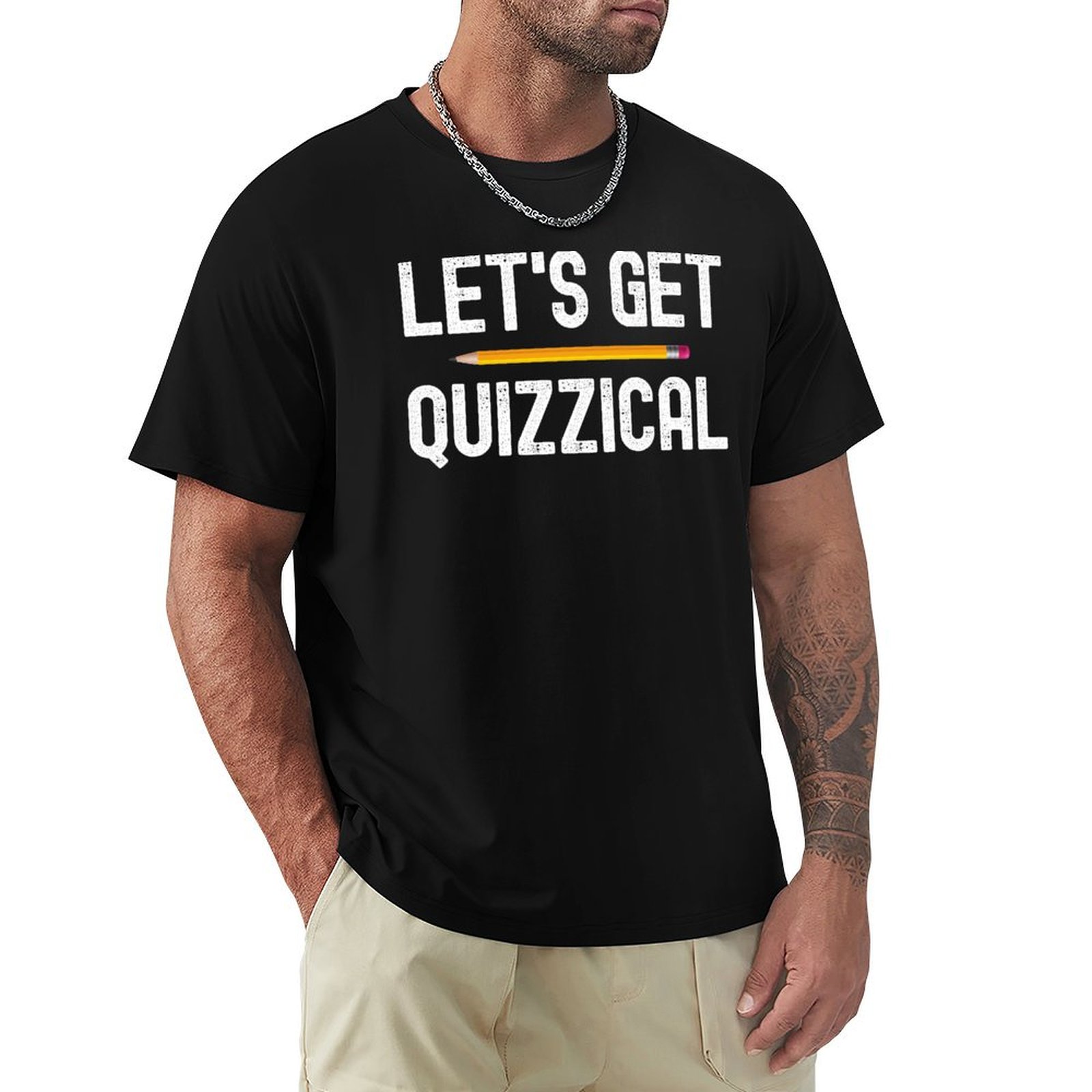 T-shirt Lets Get Quizzical Pub - Men'S Fashion Quiz avis et prix