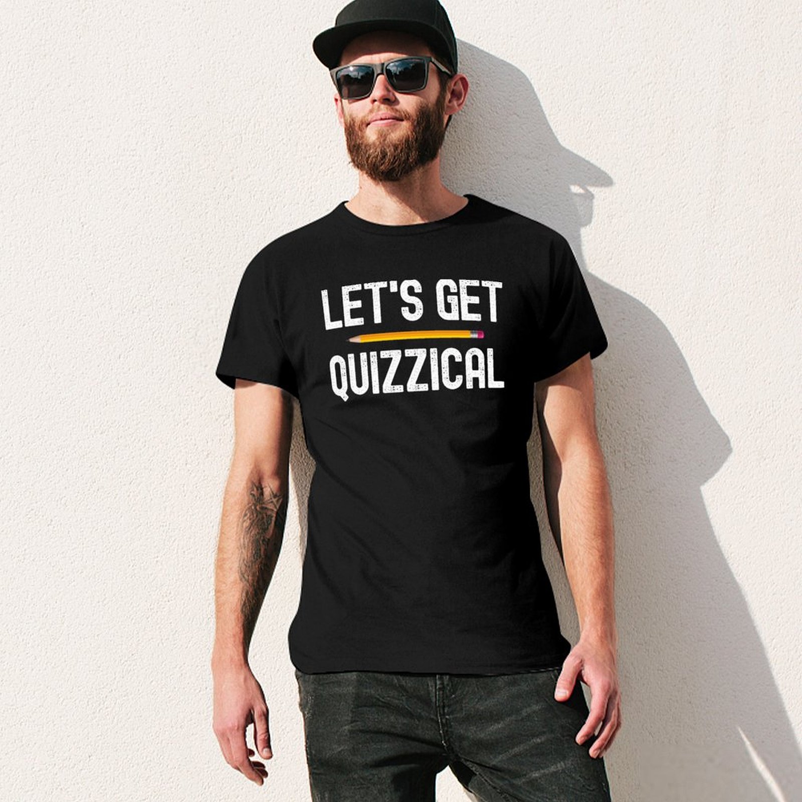 T-shirt Lets Get Quizzical Pub - Men'S Fashion Quiz avis et prix