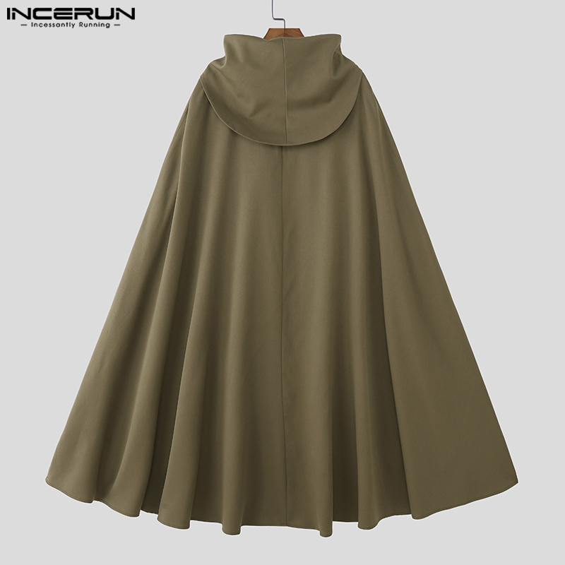 INCERUN hommes Cape couleur un - Mens Fashion Poncho avis et prix
