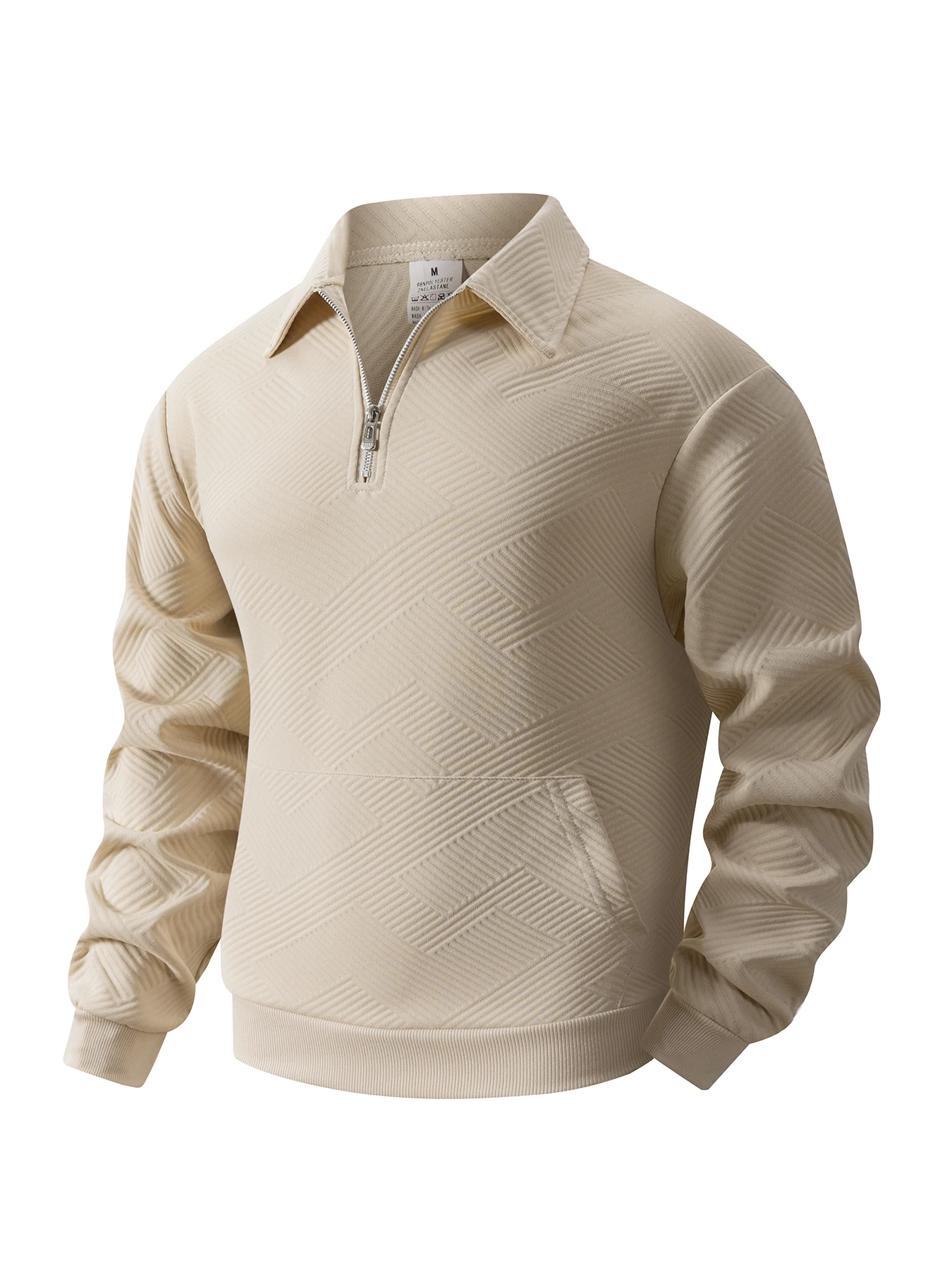 Sweat-shirt décontracté à manc - Turtleneck Sweater Men avis et prix