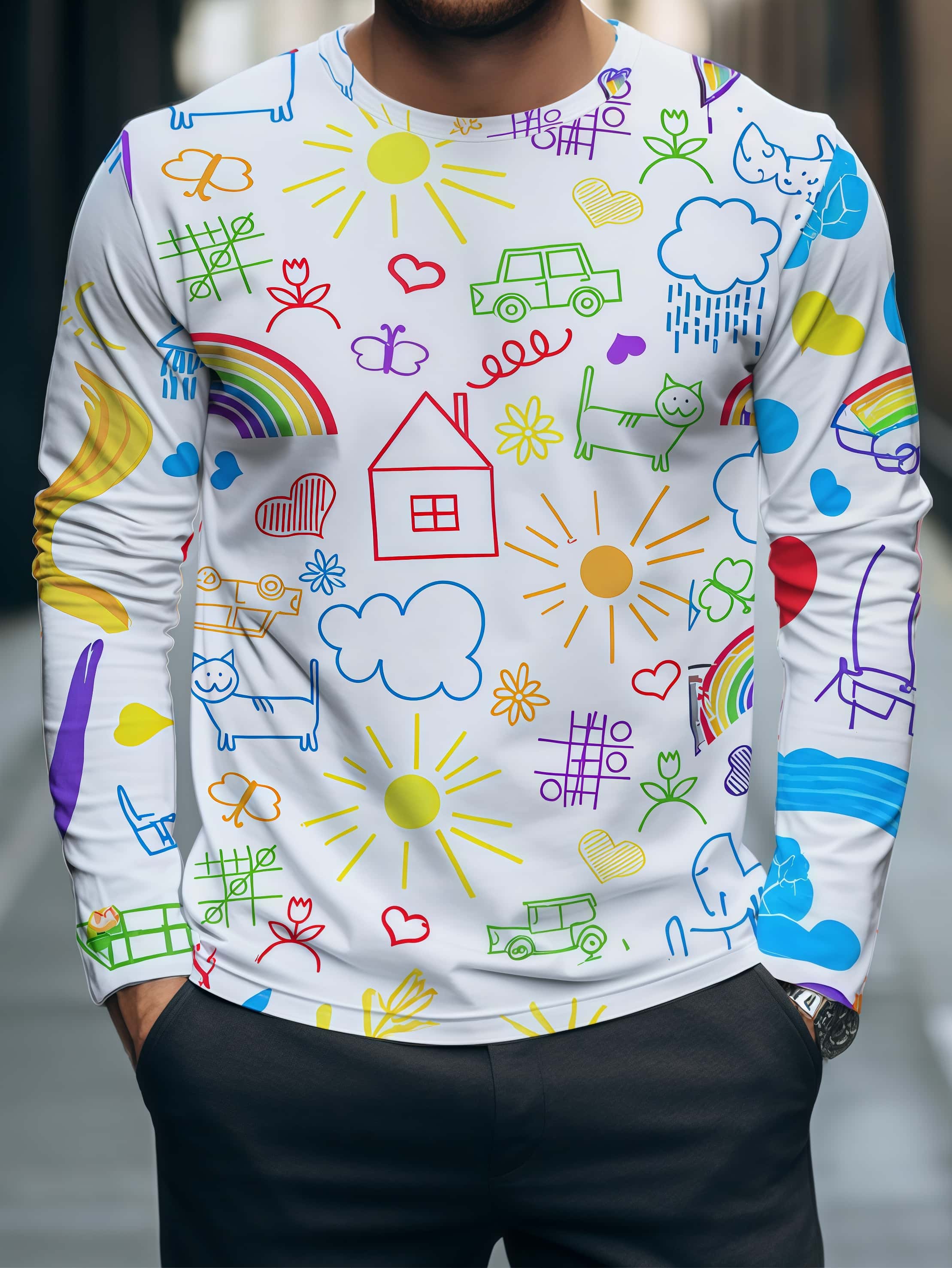 Nouveau T-shirt 3D imprimé gra - Mens Fashion Trends 2026 avis et prix