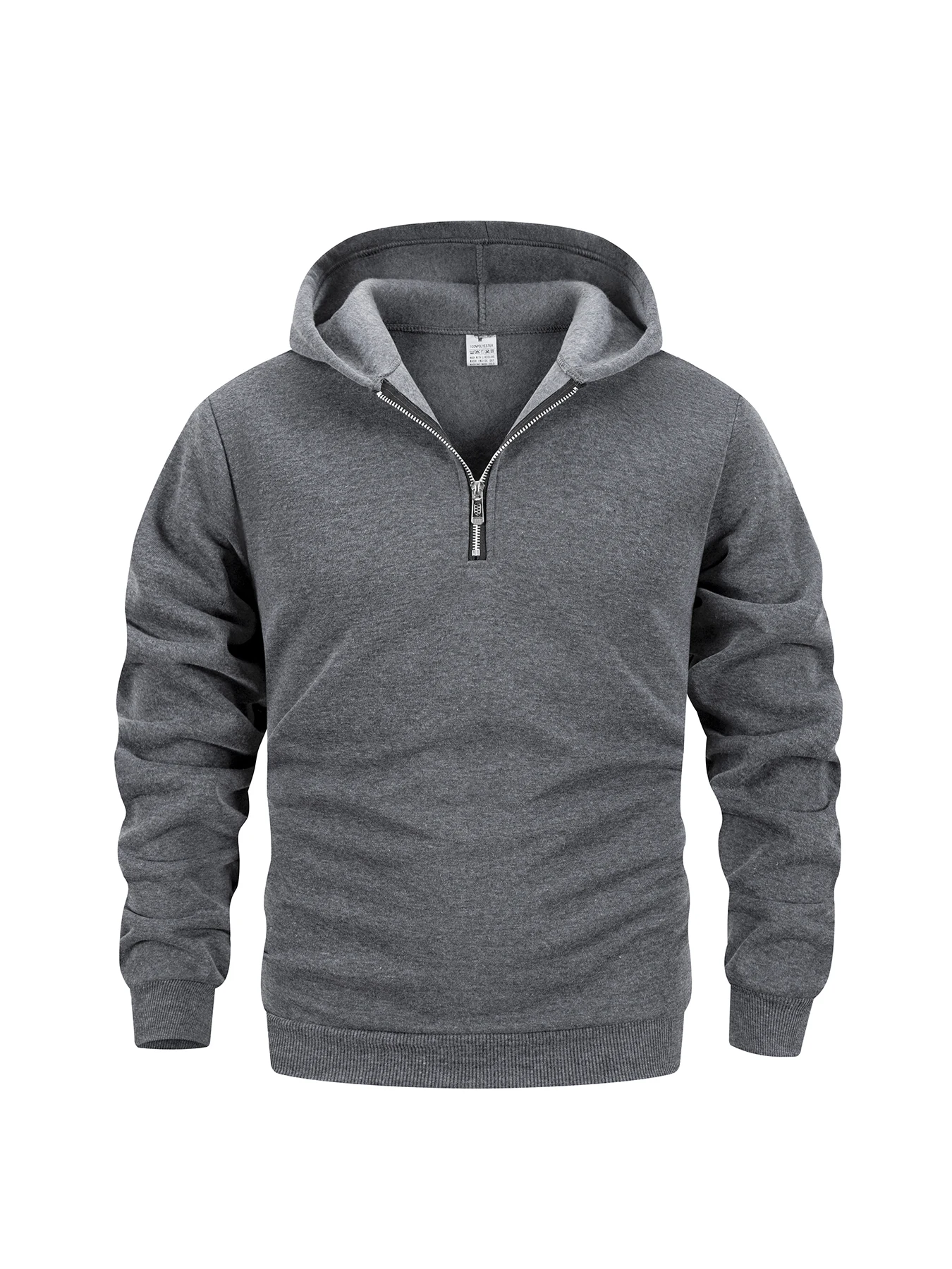 Sweat-shirt à capuche à manche - Mens Fashion Quarter Zip avis et prix