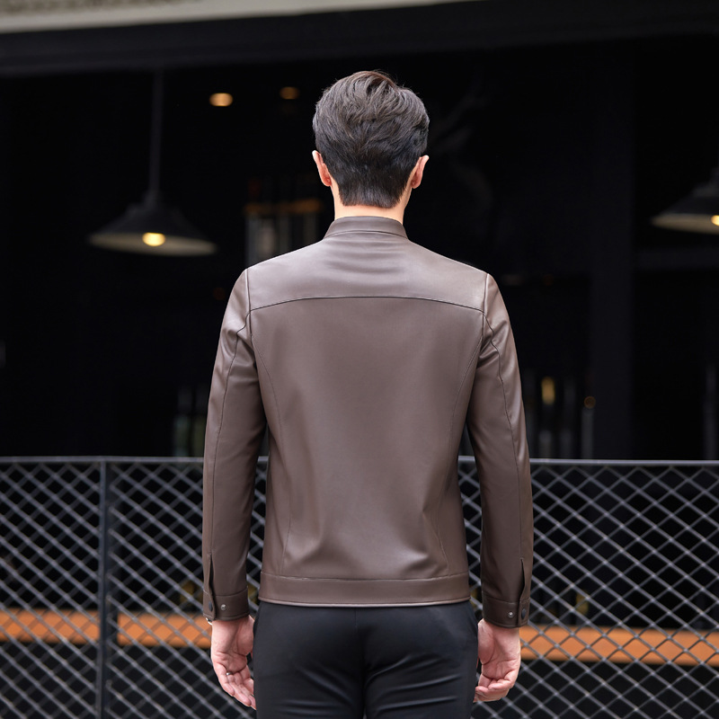 Nouvelle veste en cuir Haining - Jacket Mens Fashion avis et prix