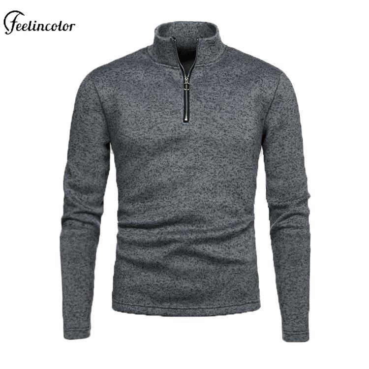 Sweat-shirt à col roulé pour h - Mens Fashion Quarter Zip avis et prix