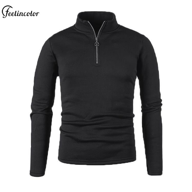 Sweat-shirt à col roulé pour h - Mens Fashion Quarter Zip avis et prix
